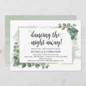 Dîner de répétition Mariage Eucalyptus Invitation (Devant / Derrière)