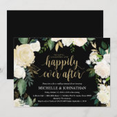 Dîner de répétition Mariage glamour carte d'invita (Devant / Derrière)