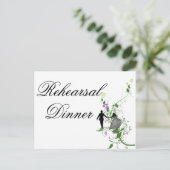 Dîner de répétition mariage Invitation floral (Debout devant)