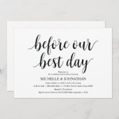 Dîner de répétition Mariage rustique Cartes d'invi (Devant / Derrière)