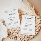 Dîner de répétition minimaliste Soirée Invitation 