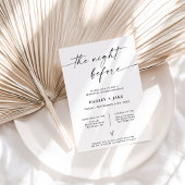 Dîner de répétition minimaliste Soirée Invitation 