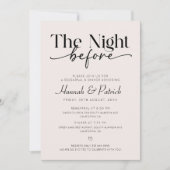 Dîner de répétition minimaliste Soirée Invitation  (Devant)
