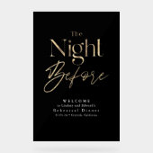 Dîner de répétition moderne Accueil noir (Recto)