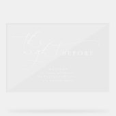 Dîner de répétition moderne Accueil transparent (Recto)