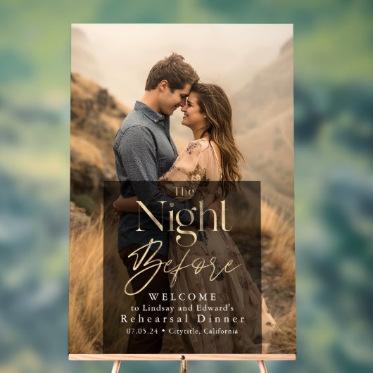 Dîner de répétition moderne Affiche de bienvenue p (Neutre)