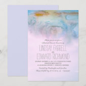 dîner de répétition moderne aquarelle invitation (Devant / Derrière)