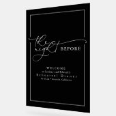 Dîner de répétition moderne Grand accueil noir (Angle)