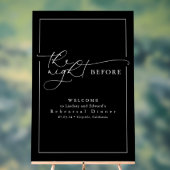 Dîner de répétition moderne Grand accueil noir (Neutre)