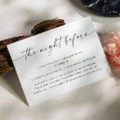 Dîner de répétition moderne Invitation | Nuit avan