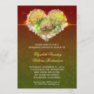 dîner de répétition moderne romantique invitations