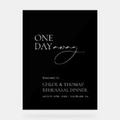 Dîner de répétition moderne "Un jour loin" Transpa (Recto)