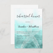 Dîner de répétition nautique Starfish invitations (Devant / Derrière)