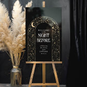 Dîner de répétition Noir céleste Bienvenue