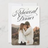 Dîner de répétition photo Invitation (Devant)