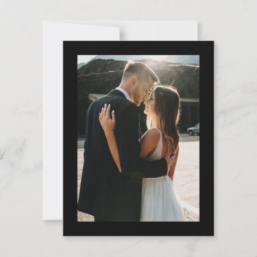 Dîner de répétition photo Invitation (Devant)