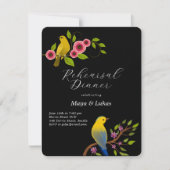 Dîner de répétition pour deux oiseaux Invitation (Devant)