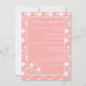 Dîner de répétition Rose de corail Invitation (Devant)