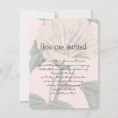 Dîner de répétition rose millénaire Invitation (Devant)