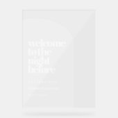 Dîner de répétition simple Arc Clair Bienvenue (Recto)