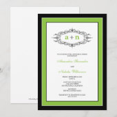 Dîner de répétition simple et élégant Invitation ( (Devant / Derrière)