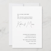 Dîner de répétition simple Invitation (Devant)