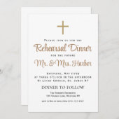 Dîner de répétition simple Invitation (Devant / Derrière)