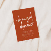 Dîner de répétition simple Mauve Invitation