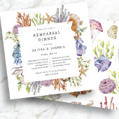 Dîner de répétition sur la plage Invitation