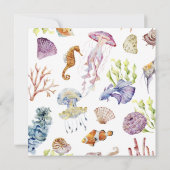 Dîner de répétition sur la plage Invitation (Dos)