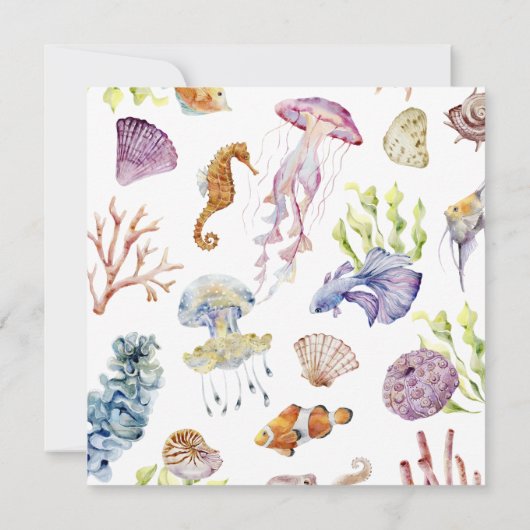 Dîner de répétition sur la plage Invitation (Dos)