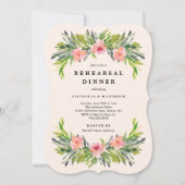 Dîner de répétition tropicale Invitation (Devant)