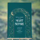 Dîner de répétition Turquoise céleste Bienvenue (Neutre)