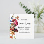 Dîner de répétition Vintage foncé Invitation (Debout devant)