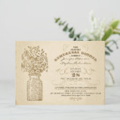Dîner de répétition vintage mason jar invitations (Debout devant)