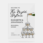 Dîner de répétition Whimsical Champagne (Recto)