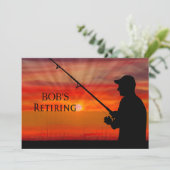 DÎNER DE RETRAITE INVITATION - COUCHER DE SOLEIL D (Debout devant)