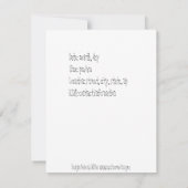 Dîner de réunion Invitation photo (Dos)