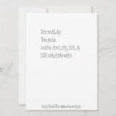 Dîner de réunion Invitation photo (Dos)