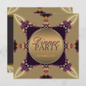 Dîner de rêve factice Invitation (Devant / Derrière)