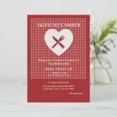 Dîner de Saint Valentin Invitation (Debout devant)