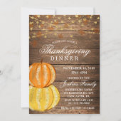 Dîner de Thanksgiving d'automne Invitation de citr (Devant)