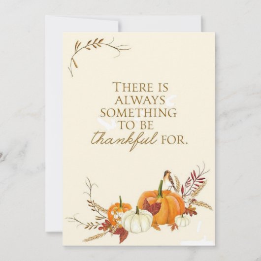 Dîner de Thanksgiving Invitation (Dos)