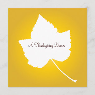 Dîner de Thanksgiving Invitation automnale