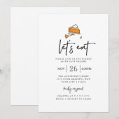 Dîner de Thanksgiving moderne Invitation (Devant / Derrière)