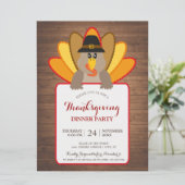 Dîner de Thanksgiving Party Turquie Invitation Car (Debout devant)