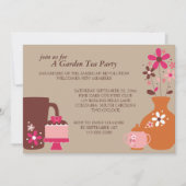 Dîner de thé du jardin Invitations (Devant)