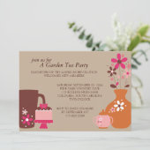 Dîner de thé du jardin Invitations (Debout devant)