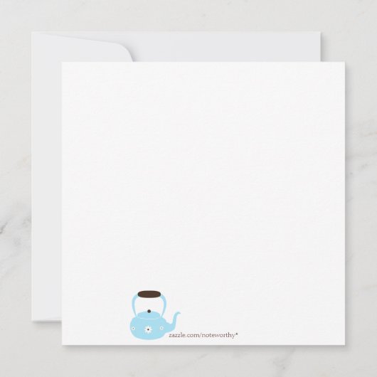 Dîner de thé du jardin Invitations (Dos)