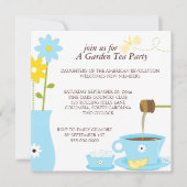 Dîner de thé du jardin Invitations (Devant)